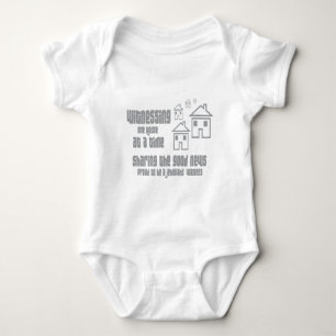 Jehovah's Witness Witnessing Baby Bodysuit