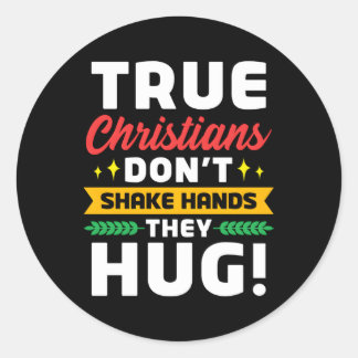 Jehovah'S Witnesses Jw Christians Don'T Shake Hand Classic Round Sticker