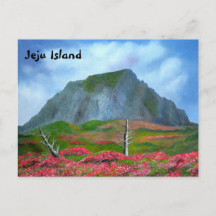Jeju Island Korea (제주도) English text Postcard