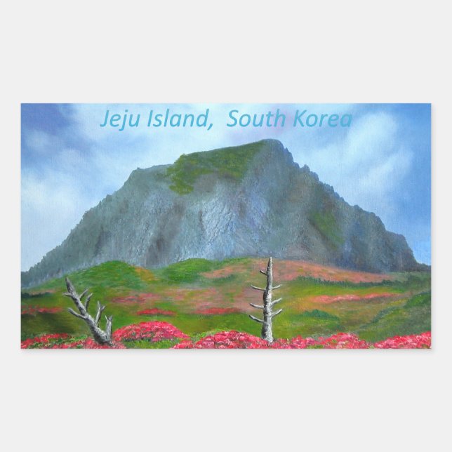 Jeju Island Korea (제주도) Sticker (Front)
