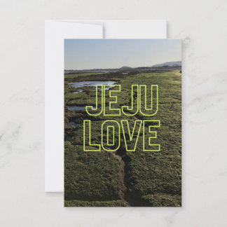 Jeju Love - Jeju - Jeju Island - South Korea Thank You Card