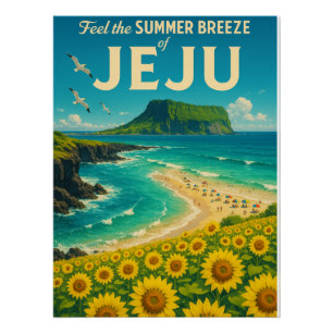 Jeju Summer Paradise” – Summer in Korea Poster
