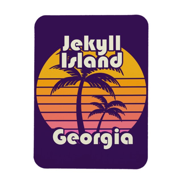 Jekyll Island Beach Georgia Magnet (Vertical)
