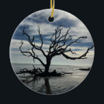 Jekyll Island Georgia Ceramic Ornament<br><div class="desc">Jekyll Island Georgia- Driftwood Beach</div>