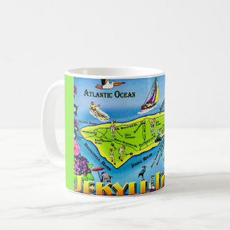 Jekyll Island Georgia Colourful Postcard Coffee Mug