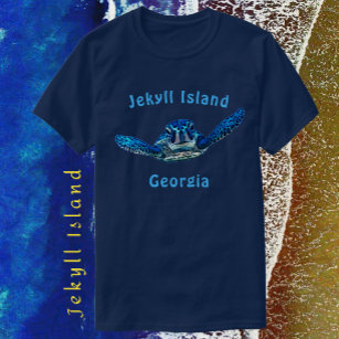 Jekyll Island Georgia Stunning Sea Turtle T-Shirt