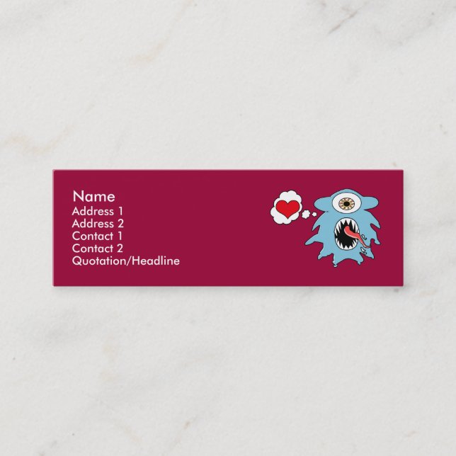 Jelli Luv Skinny Business Card (Front)