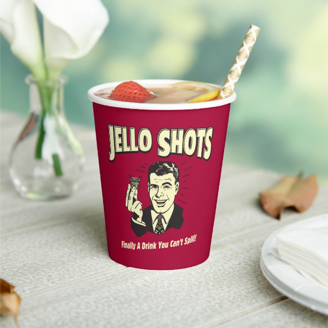 Jello Shots: Drink You Can't Spill Paper Cups (Insitu)