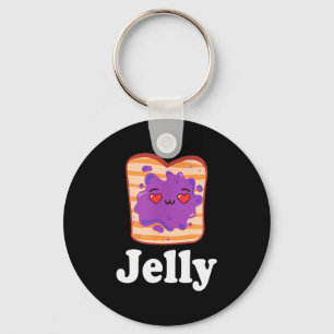 Jelly & Peanut Butter Valentine Him & Her Keychain