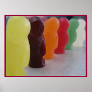 Jelly babies sur la parade - Poster