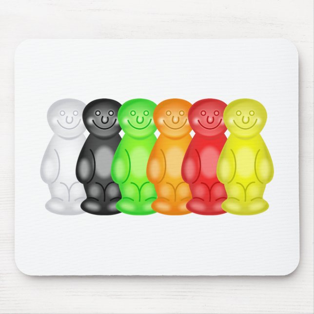 Jelly Baby Gang Mouse Pad (Front)