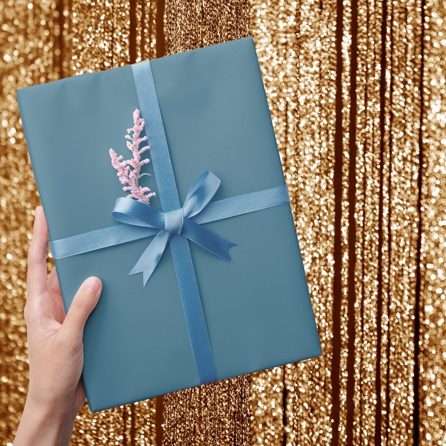 Jelly Bean Blue Solid Colour Wrapping Paper (Creator Uploaded)