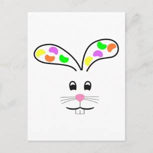 JELLY BEAN BUNNY POSTCARD
