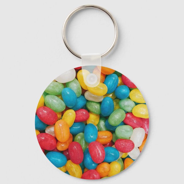 Jelly Bean Candies Colourful Keychain (Front)