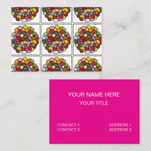 Jelly Bean Colourful Jelly Bean Business Card