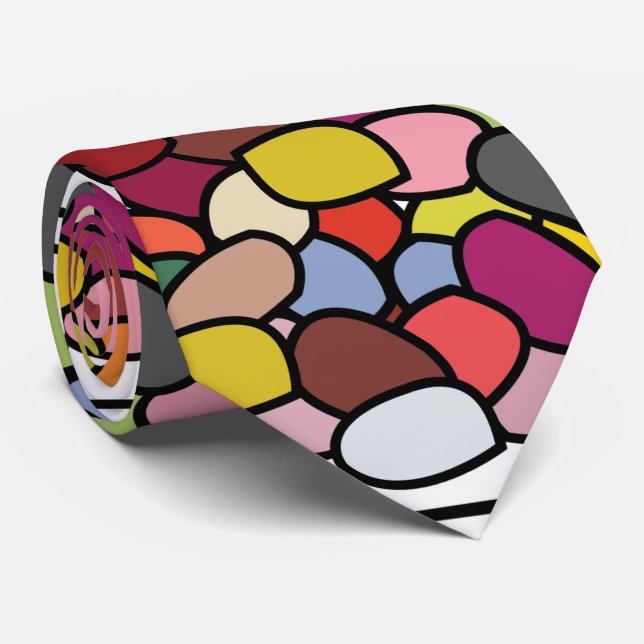 Jelly Bean Colourful Jelly Bean Party Tie (Rolled)