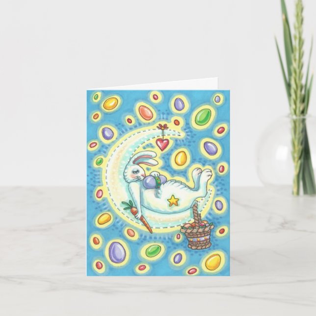 JELLY BEAN DREAMS EASTER BUNNY GREETING CARD Verse (Front)