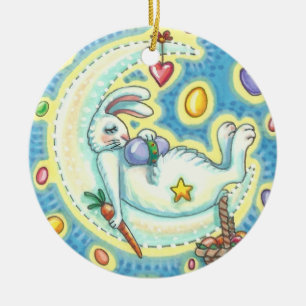 JELLY BEAN DREAMS EASTER BUNNY HOLIDAY ORNAMENT