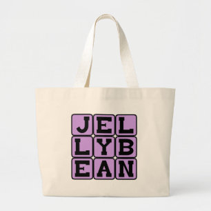 Jelly Bean, Flavoued Candy Large Tote Bag