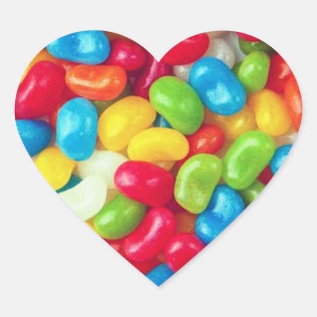 JELLY BEAN HEART STICKERS (Front)