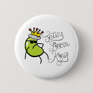 Jelly Bean King 2 Inch Round Button