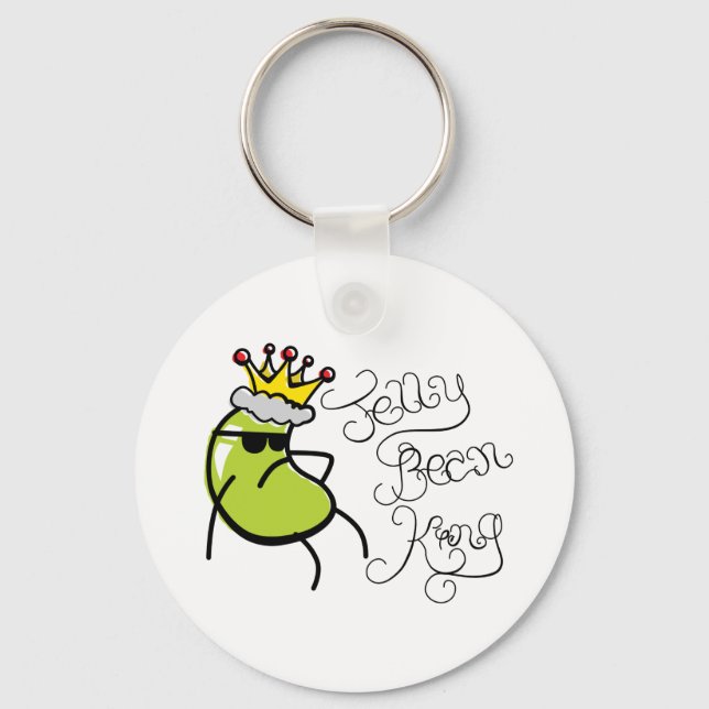 Jelly Bean King Keychain (Front)