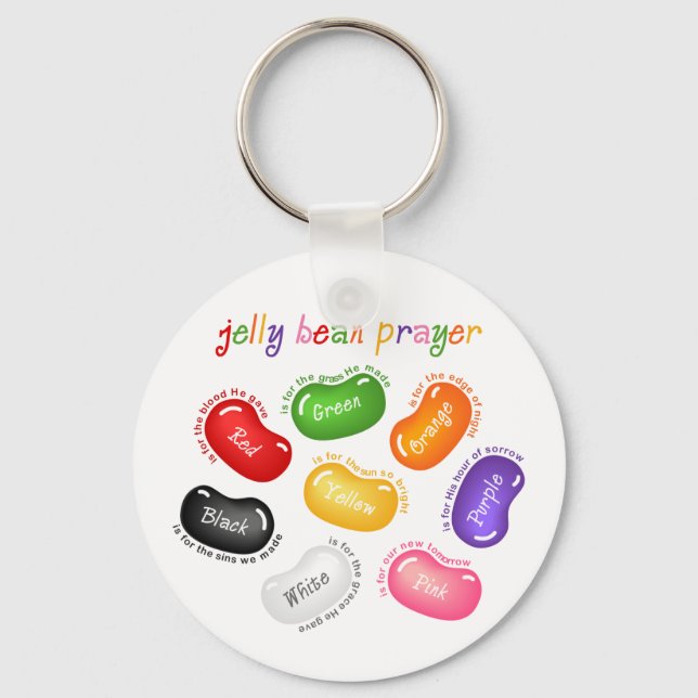 Jelly Bean Prayer Keychain (Front)