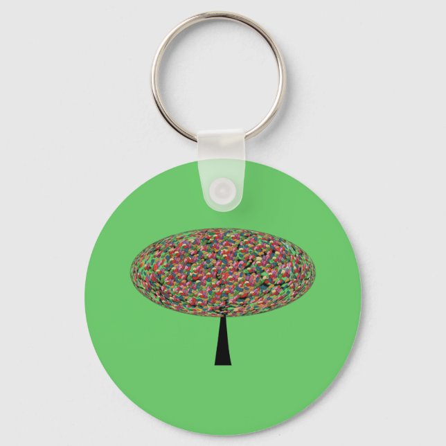 Jelly Bean Tree Keychain (Front)