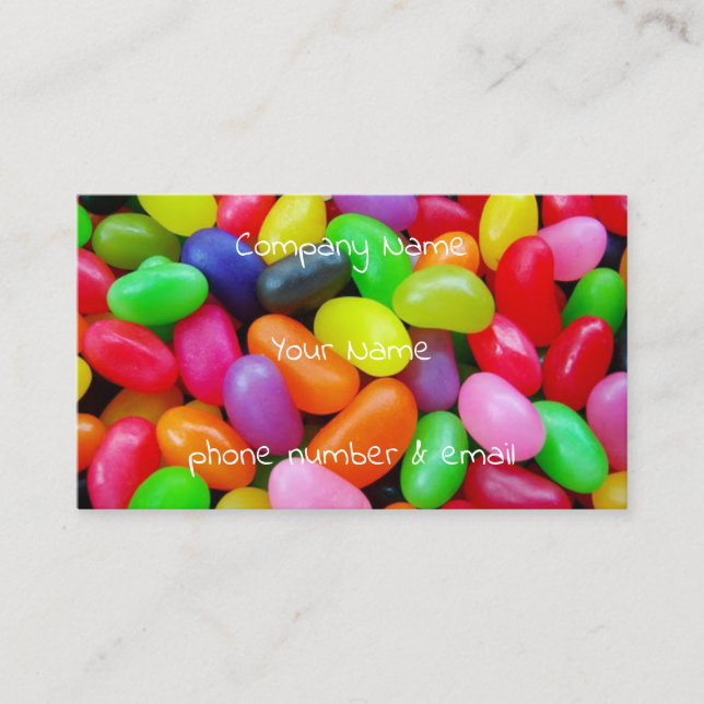 jelly beans business card (Front)