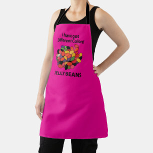 Jelly Beans Colourful Funny Jelly Beans  Apron