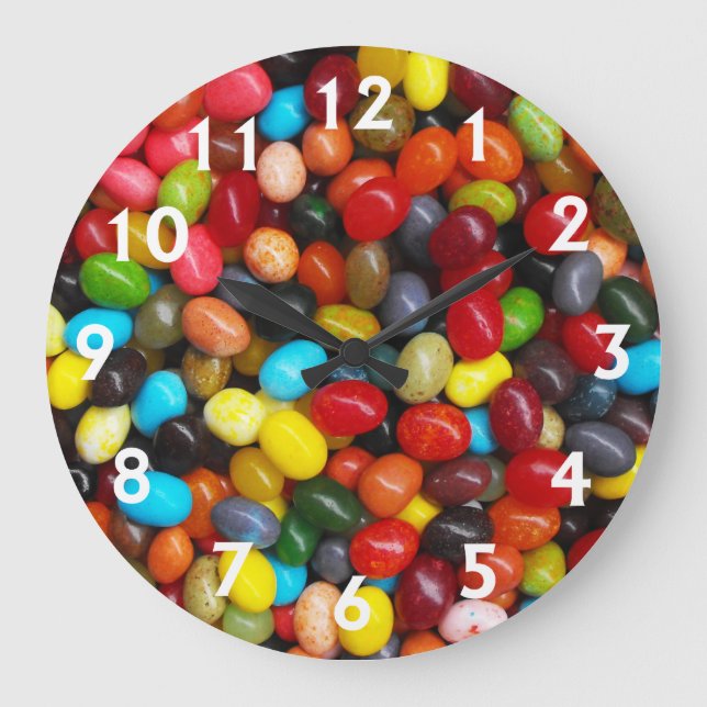 Jelly Beans Large Clock (Front)