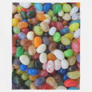 Jelly Beans on Fleece Blanket