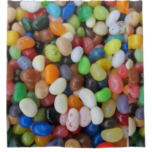 Jelly Beans on Shower Curtain