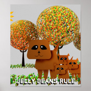 Jelly Beans Rule Poster