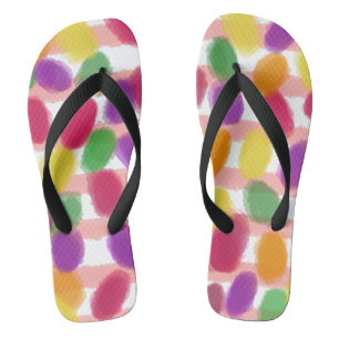 Jelly Candies Pink Stripes Flip Flops