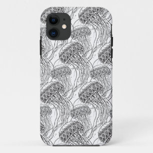 Jelly Fish Doodle iPhone 11 Case