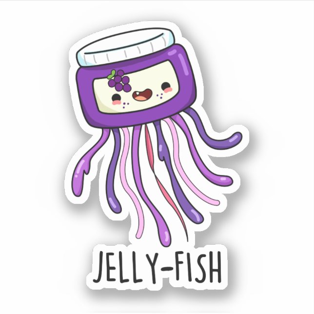 Jelly-fish Funny Jelly Jar Pun  (Front)