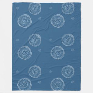 Jelly Fish seamless pattern + your ideas Fleece Blanket