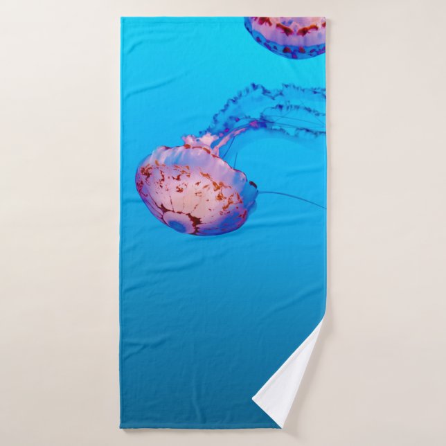JELLY FISHES UNDERWATER BATH TOWEL (Bath Towel)