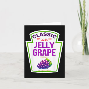 Jelly Grape Halloween 2024 Costume Matching Group Card