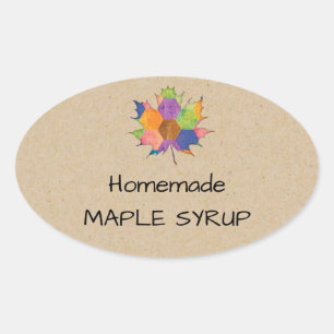 Jelly Jar Homemade Maple Syrup Sticker