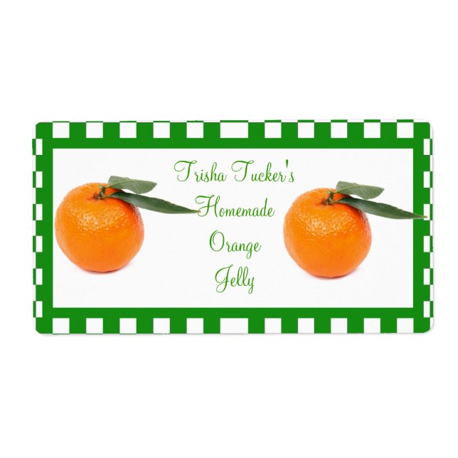 Jelly maison/Étiquette de confiture (Devant)