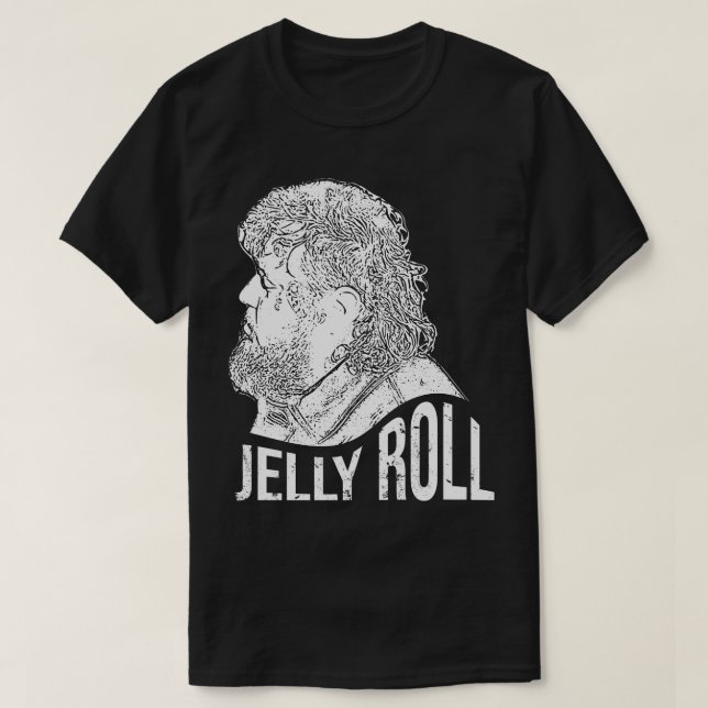 Jelly Roll White retro T-Shirt (Design Front)