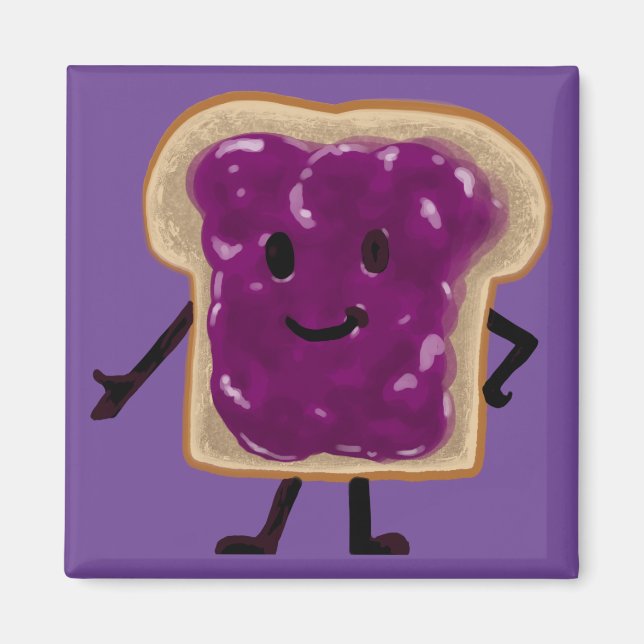Jelly Sandwich Buddy Magnet (Front)