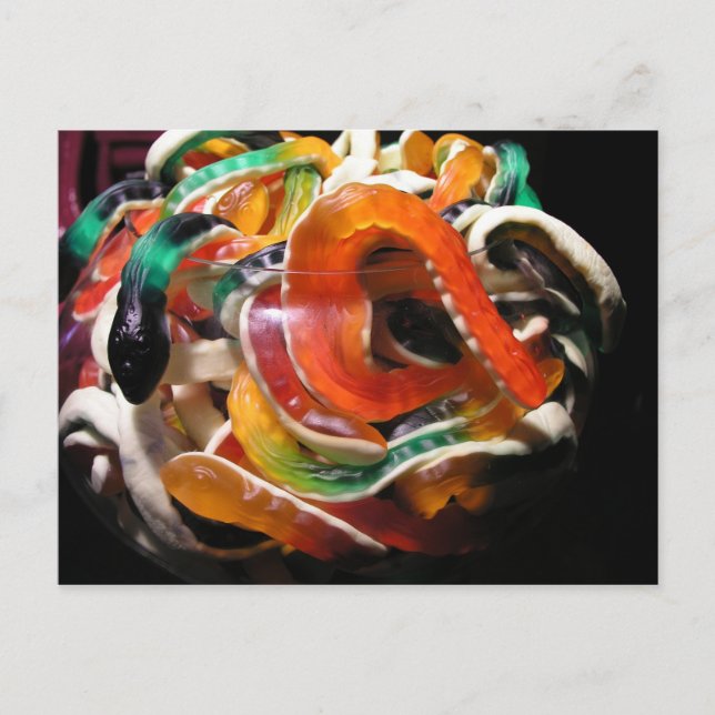 Jelly snakes postcard (Front)