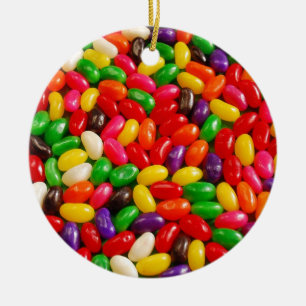 Jellybean candy christmas ornament