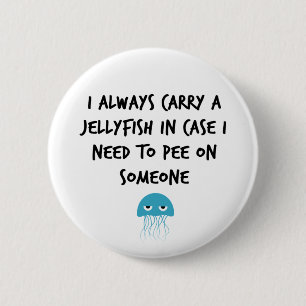 Jellyfish 2 Inch Round Button