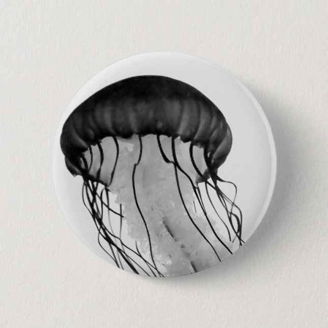 Jellyfish 2 Inch Round Button (Front)