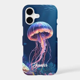 Jellyfish Art, White Script Name