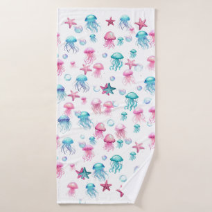 Jellyfish  bath towel set